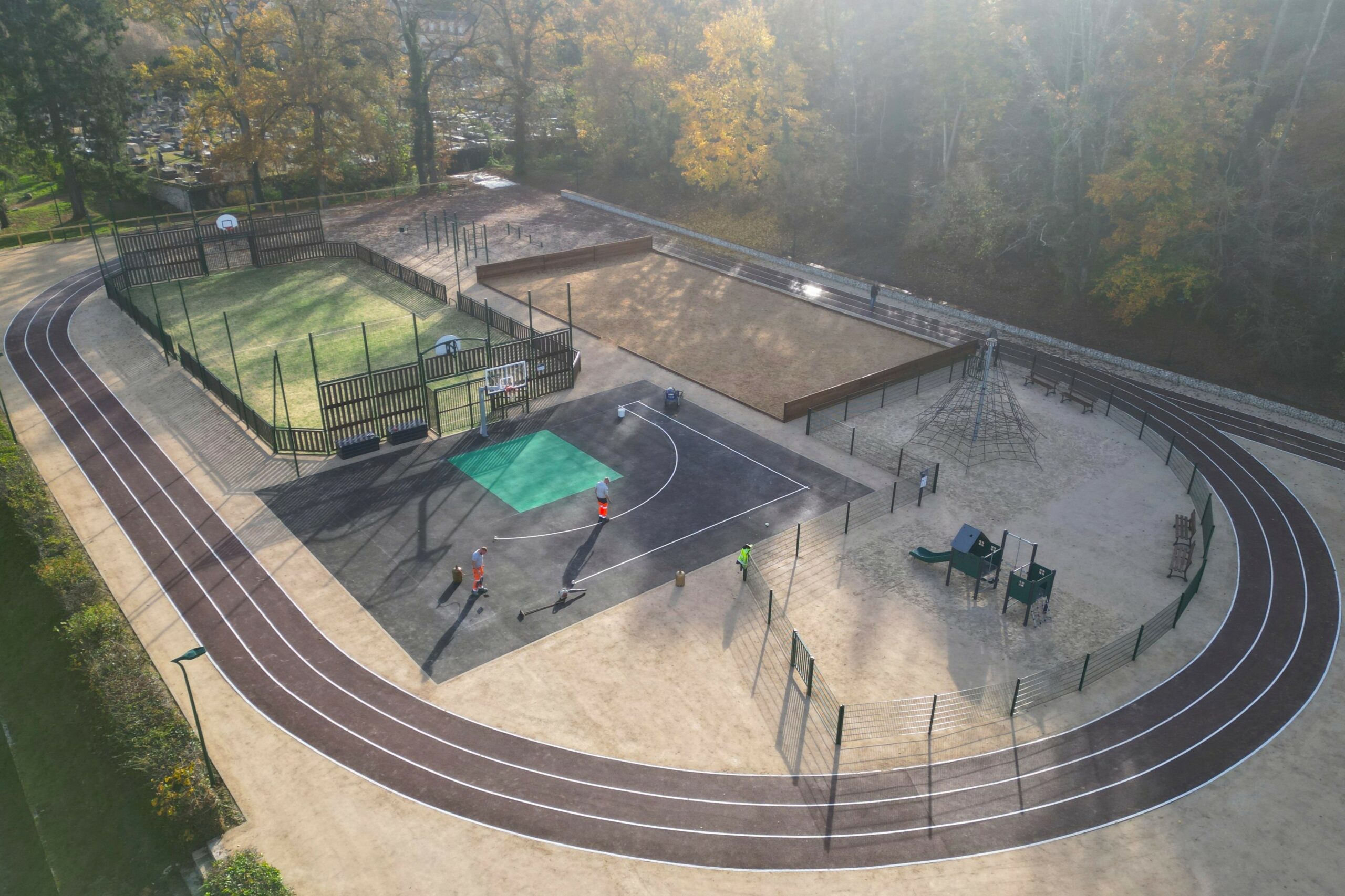 Aménagement d’un plateau sportif à Samois-sur-Seine (77)